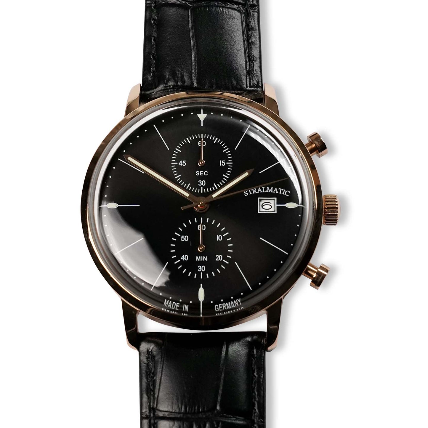 Nordstrand Bauhaus Chronograph schwarz, Ref. SNB-4402301