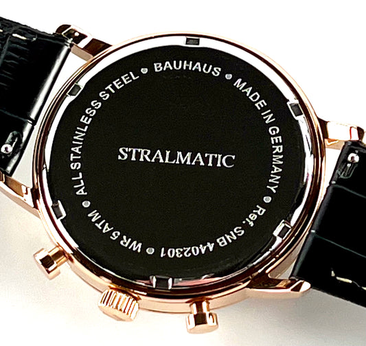 Nordstrand Bauhaus Chronograph schwarz, Ref. SNB-4402301