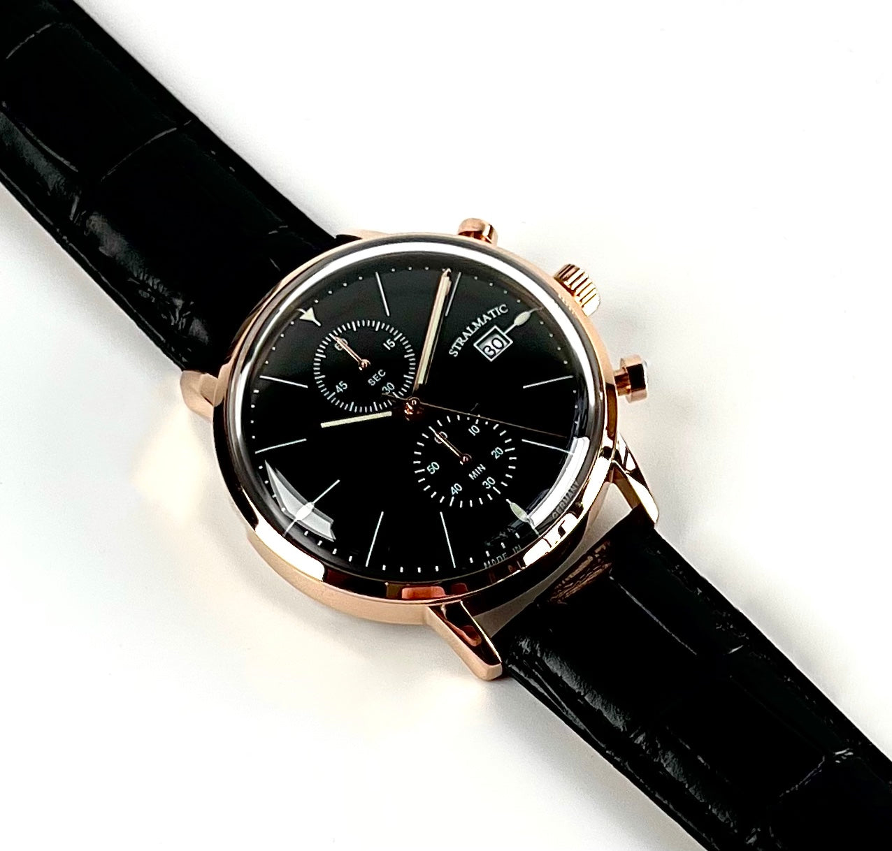 Nordstrand Bauhaus Chronograph schwarz, Ref. SNB-4402301