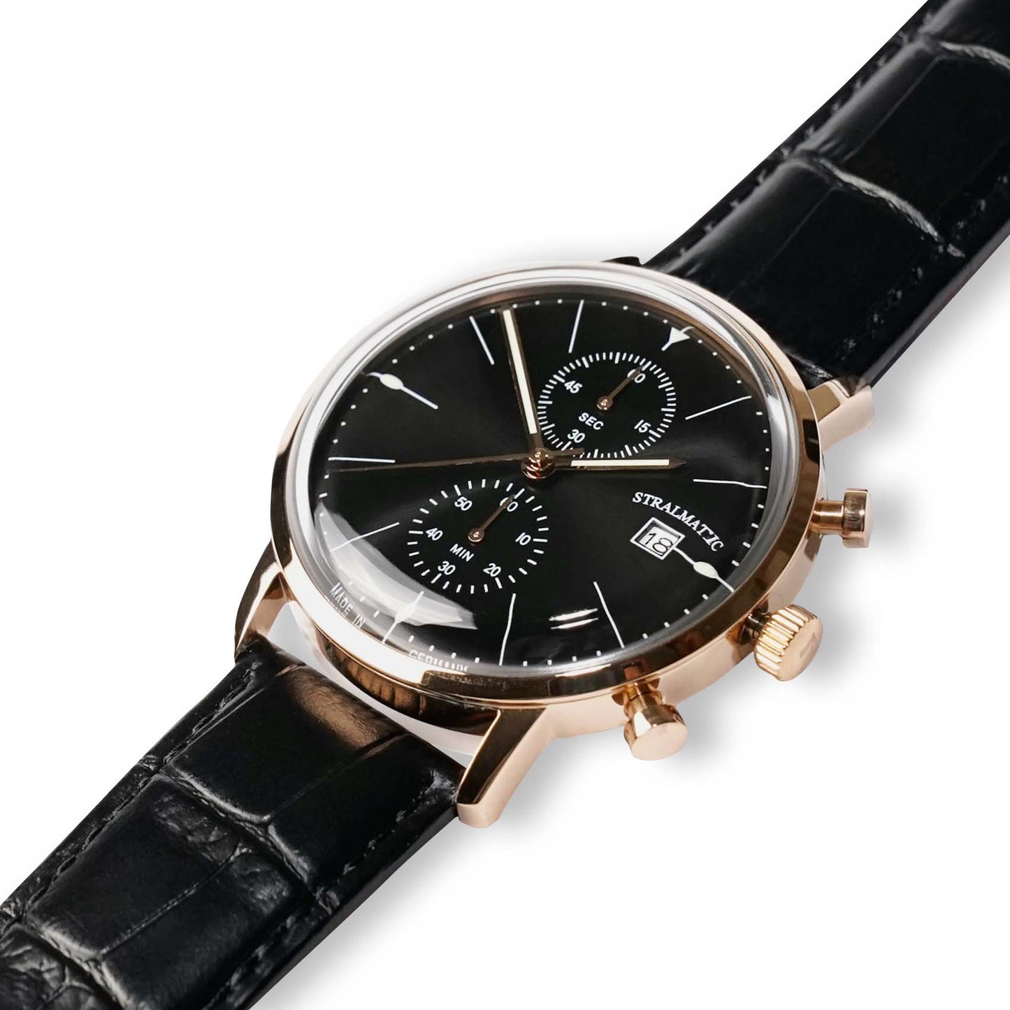 Nordstrand Bauhaus Chronograph schwarz, Ref. SNB-4402301