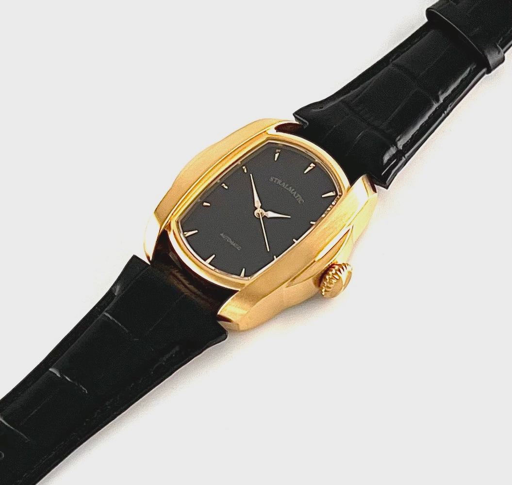 Rügen Tonneau gold-schwarz, Ref. SR-220211